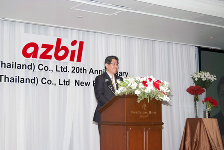 Picture of Mr. Hirozumi Sone welcome speech